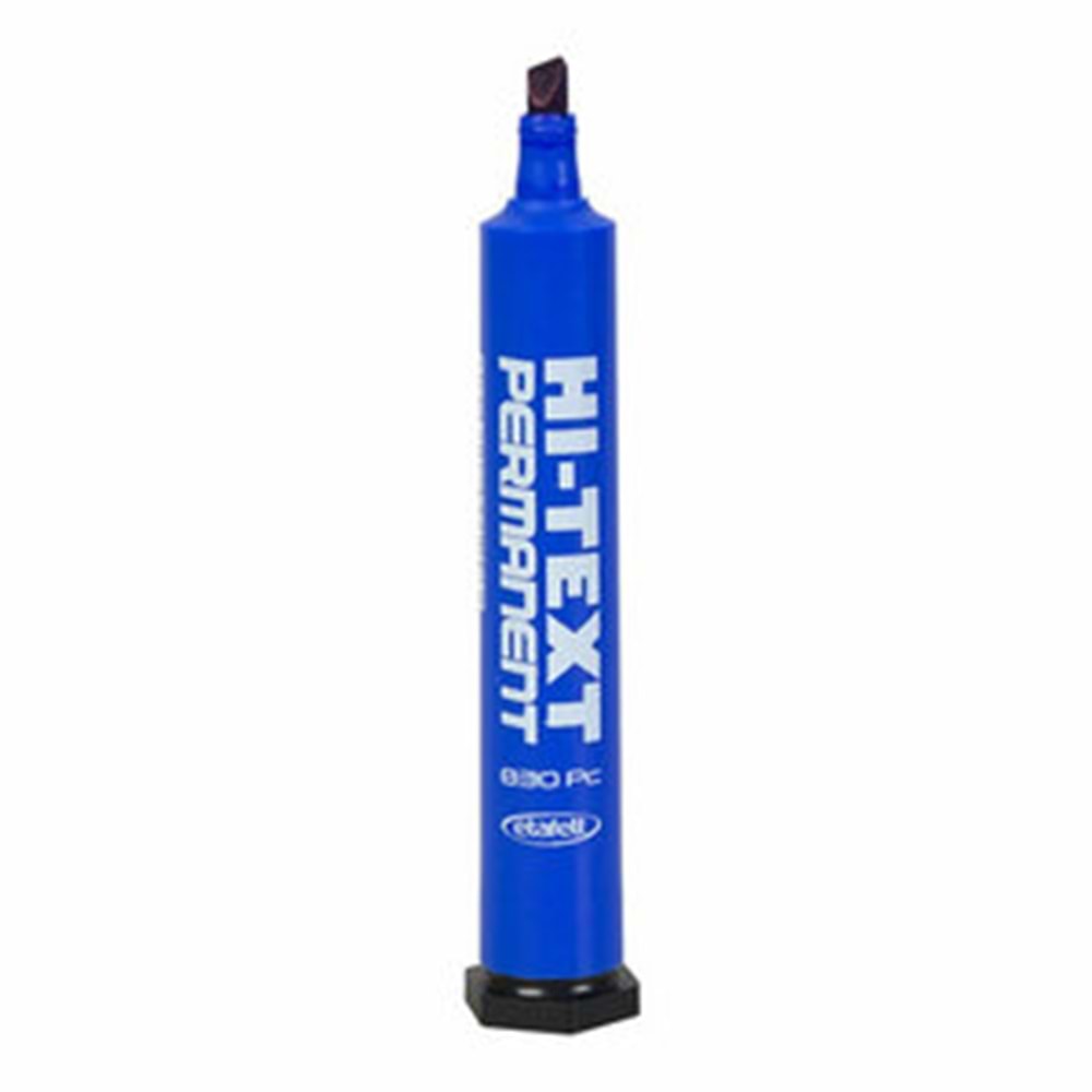 Hi-Text Permanent Marker Kalem Kesik Uç Mavi