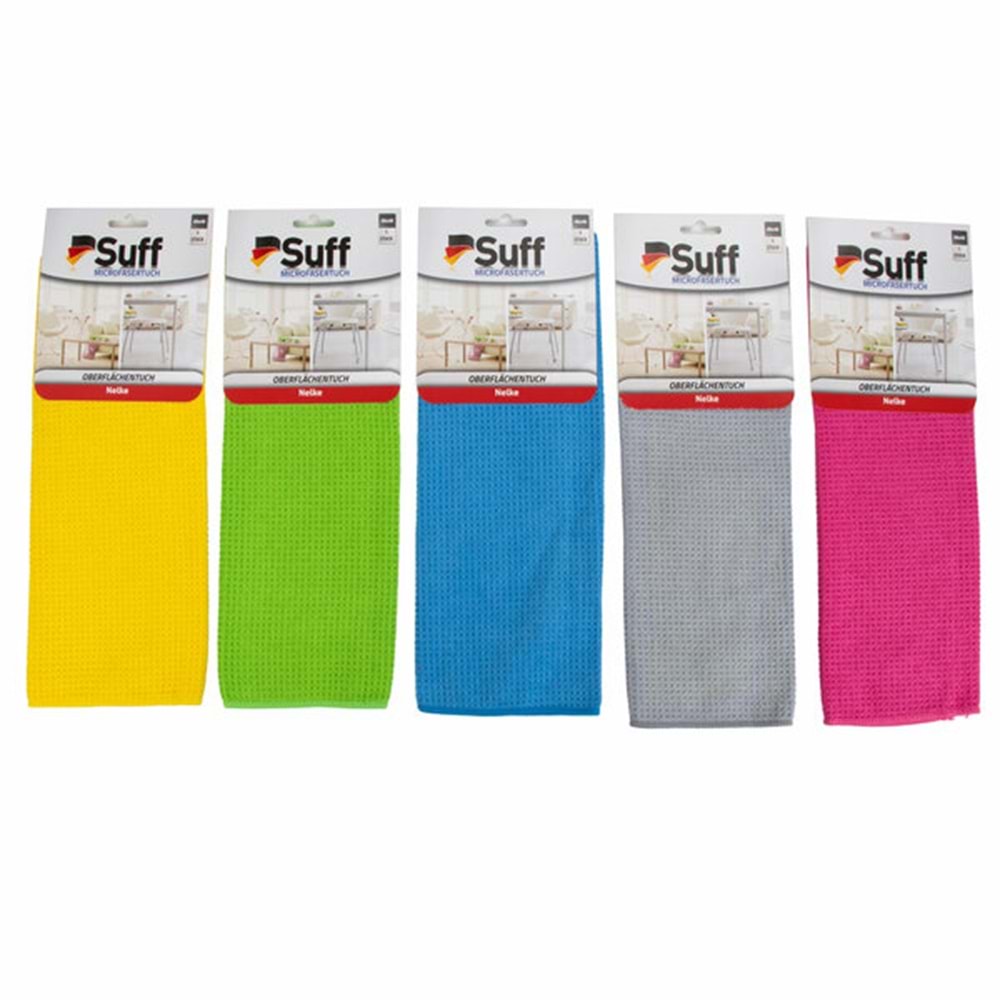 Suff Yüzey Temizleme Bezi Mikrofiber Karanfil (Nelke) 40x40 360Gr A05-4040-360 0311