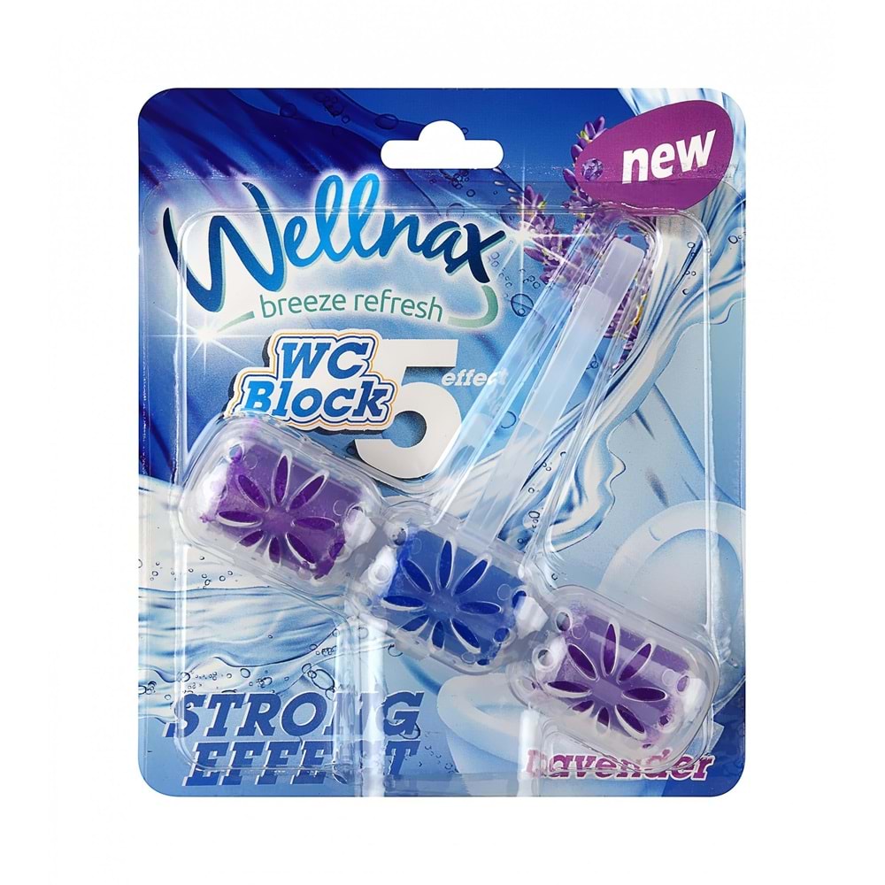 WELLNAX WC BLOK KLOZET KOKUSU TEKLİ LAVANTA 57 GR