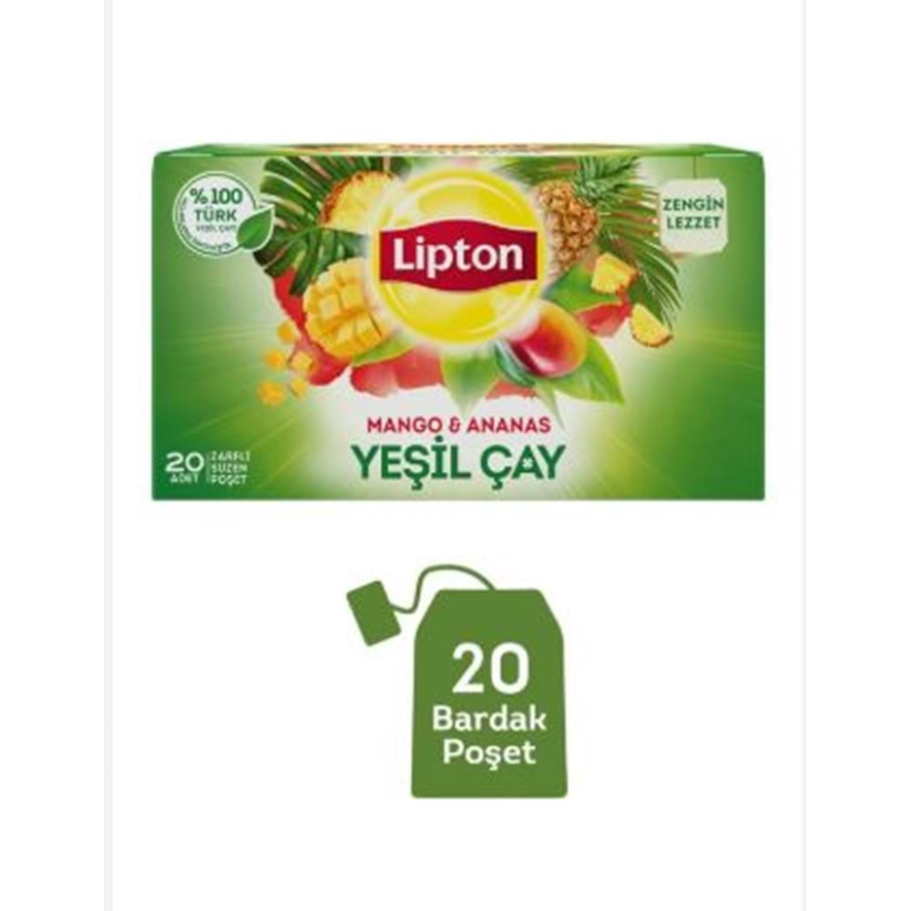 LİPTON MANGO ANANAS YEŞİL ÇAY