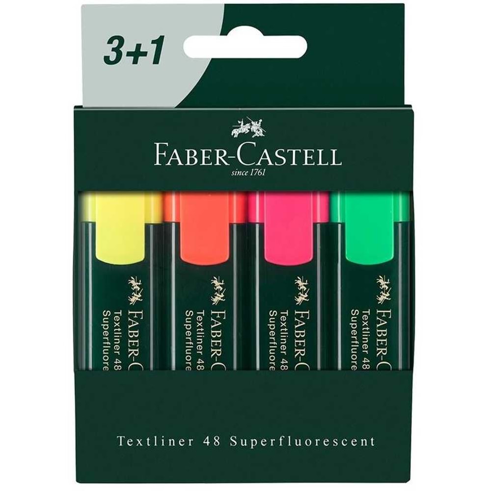 Faber Castell Fosforlu Kalem 3+1