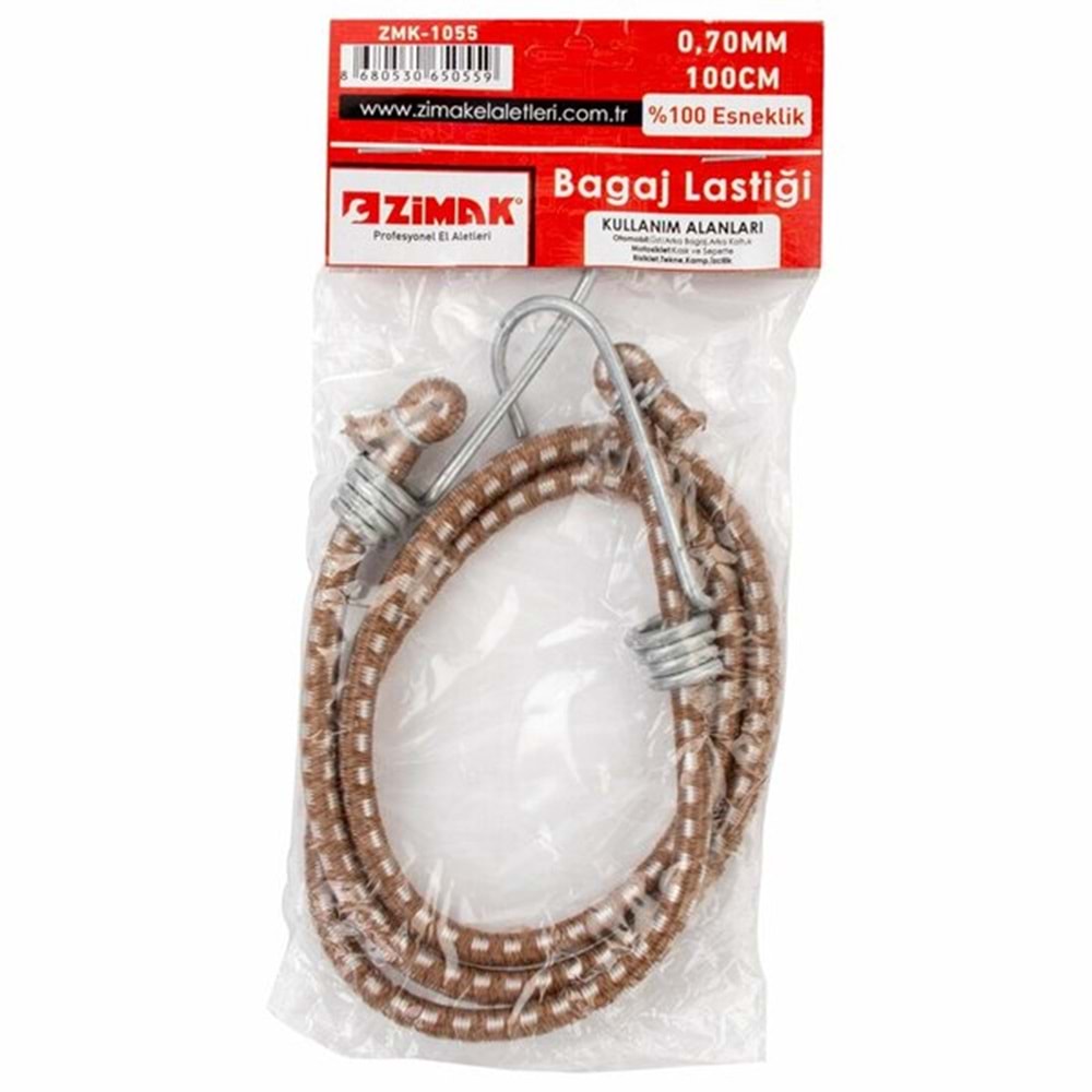 Zimak Bagaj Lastiği 7mm 100cm ZMK-1055 0559