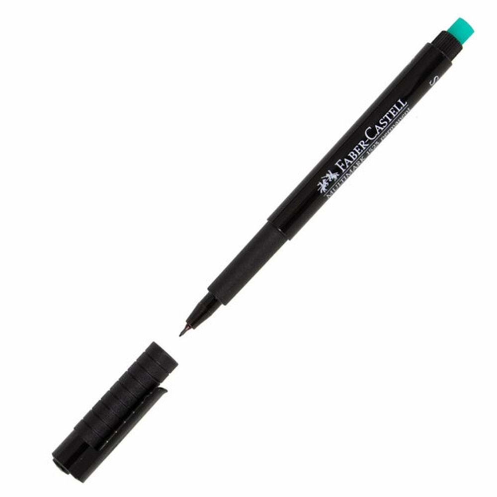 Faber Permanent Kalem (S) Silgili Siyah