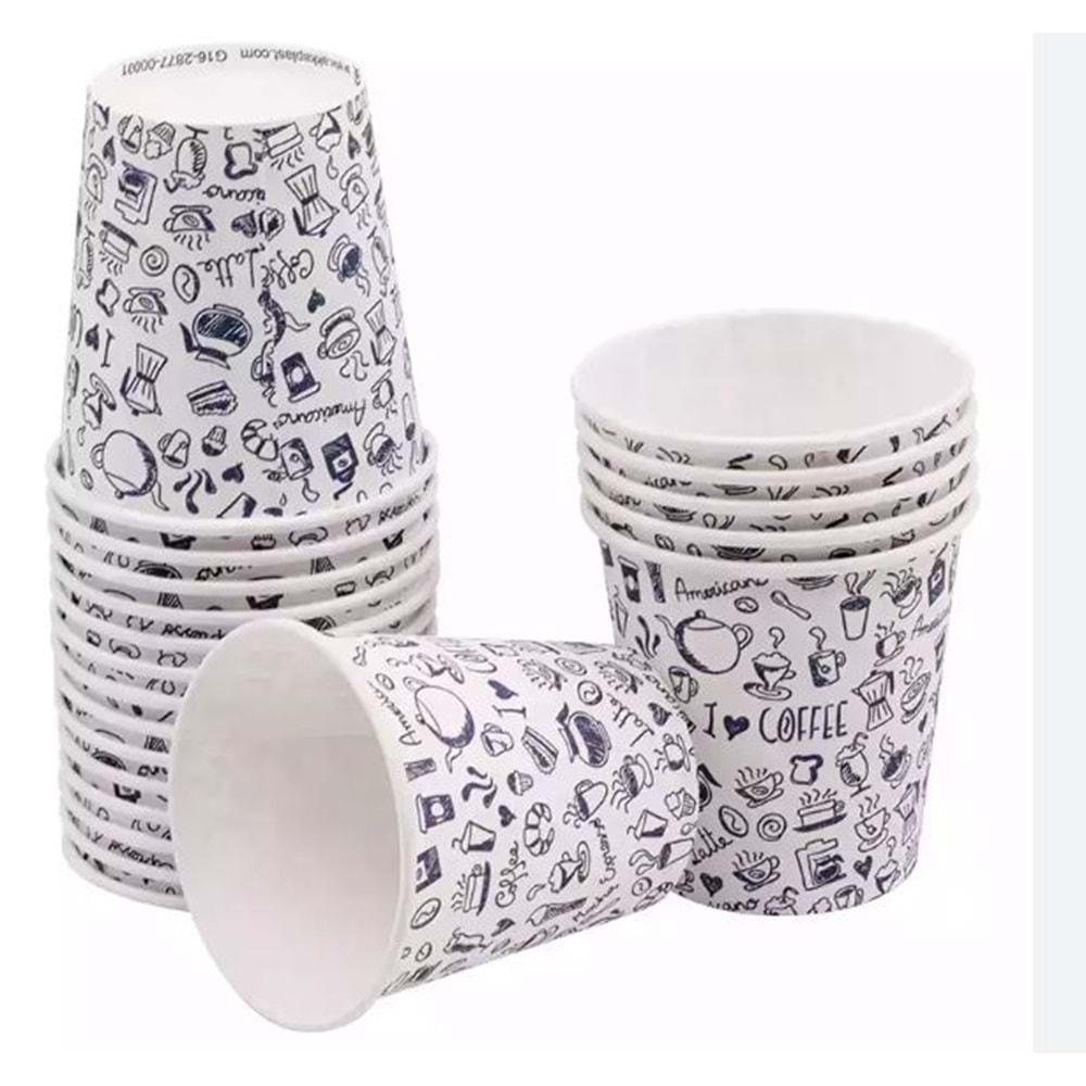 KARTON BARDAK 6,5 OZ 50 Lİ