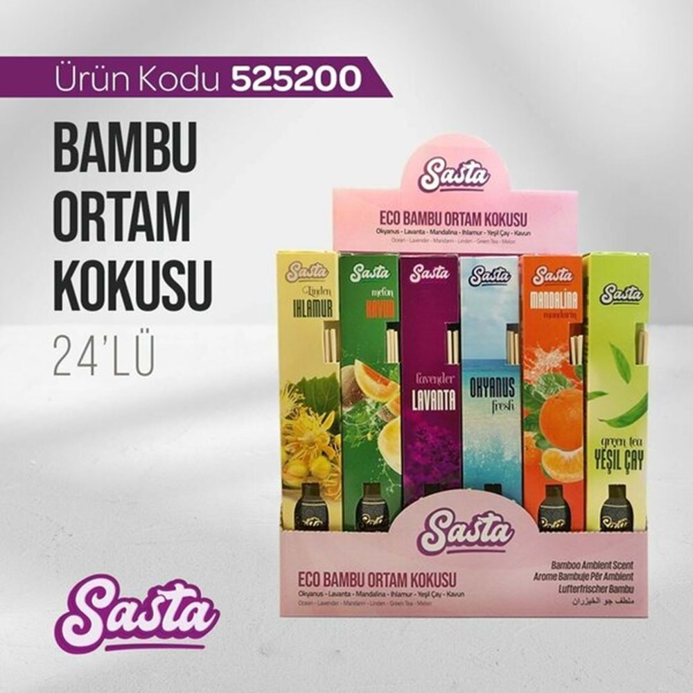 Sasta Bambu Ortam Kokusu yeşil çay 50 ml