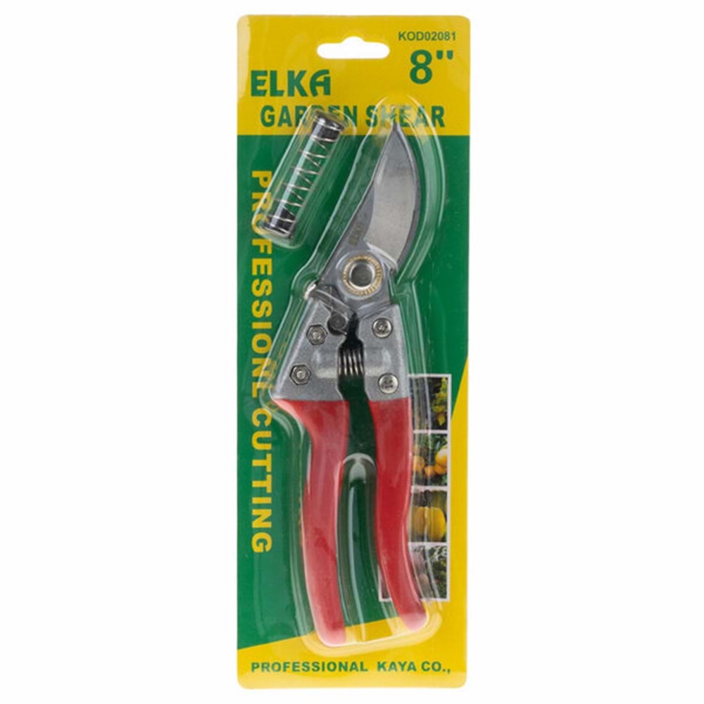 Elka Bağ Makası Çelik Kartelalı Kod02081 0818