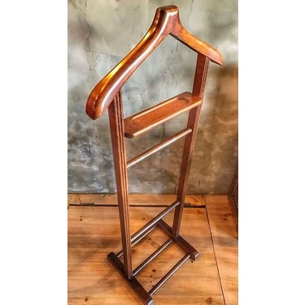 Rasyonel Ahşap Askı Dilsiz Uşak Tekli