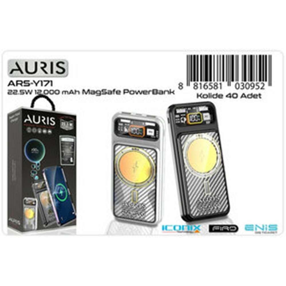 Auris Powerbank Magsafe 12.000 Mah. ARS-Y171 0952
