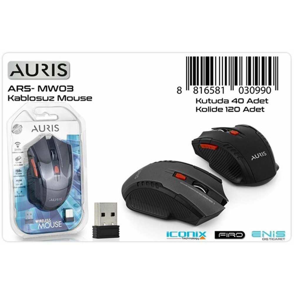Auris Mouse Kablosuz Wireless ARS-MW03 0990