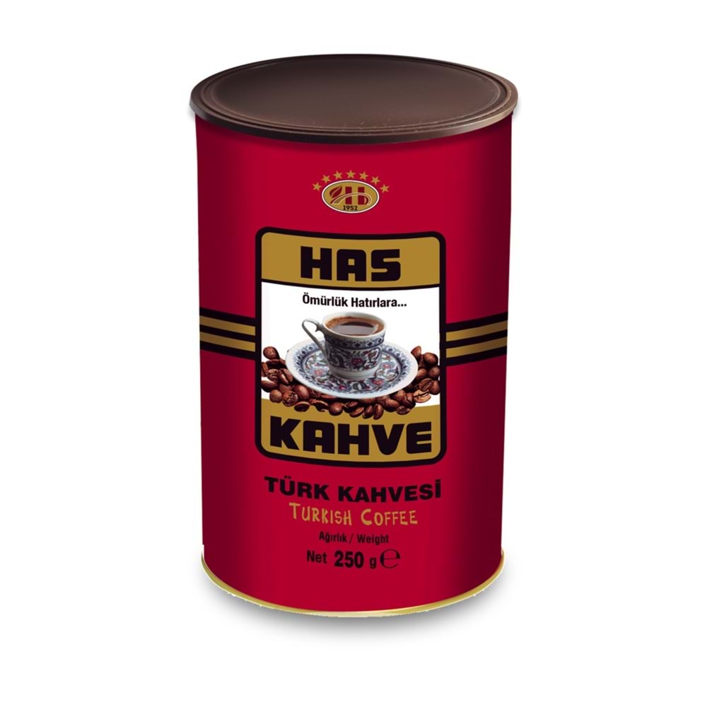 HAS TÜRK KAHVESİ 250 GR TENEKE