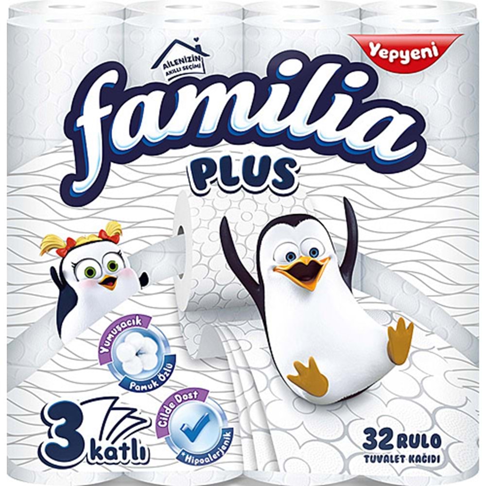 Familia 3 Katlı Tuvalet Kağıdı 32'li Paket