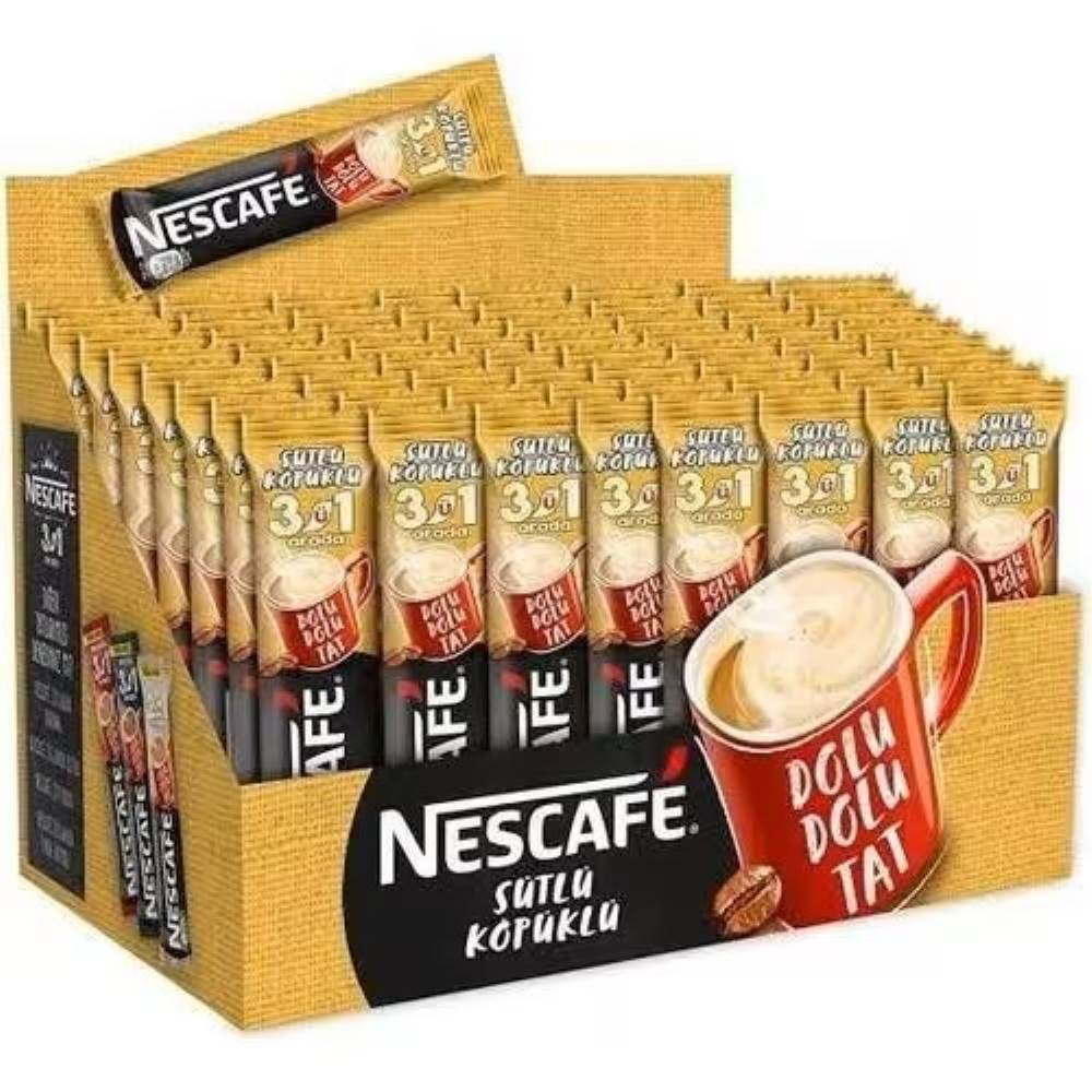 Nescafe 3'ü 1 Arada Sütlü Köpüklü 72'li