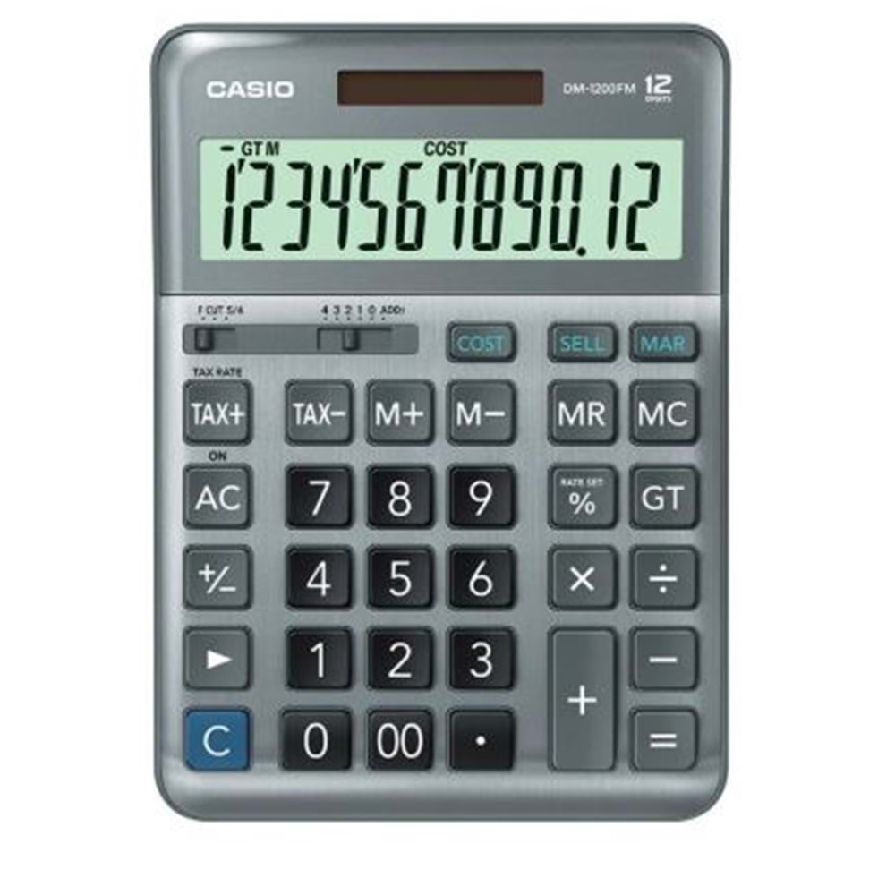 Casio Hesap Makinesi 12 Hane DM-1200FM 1382