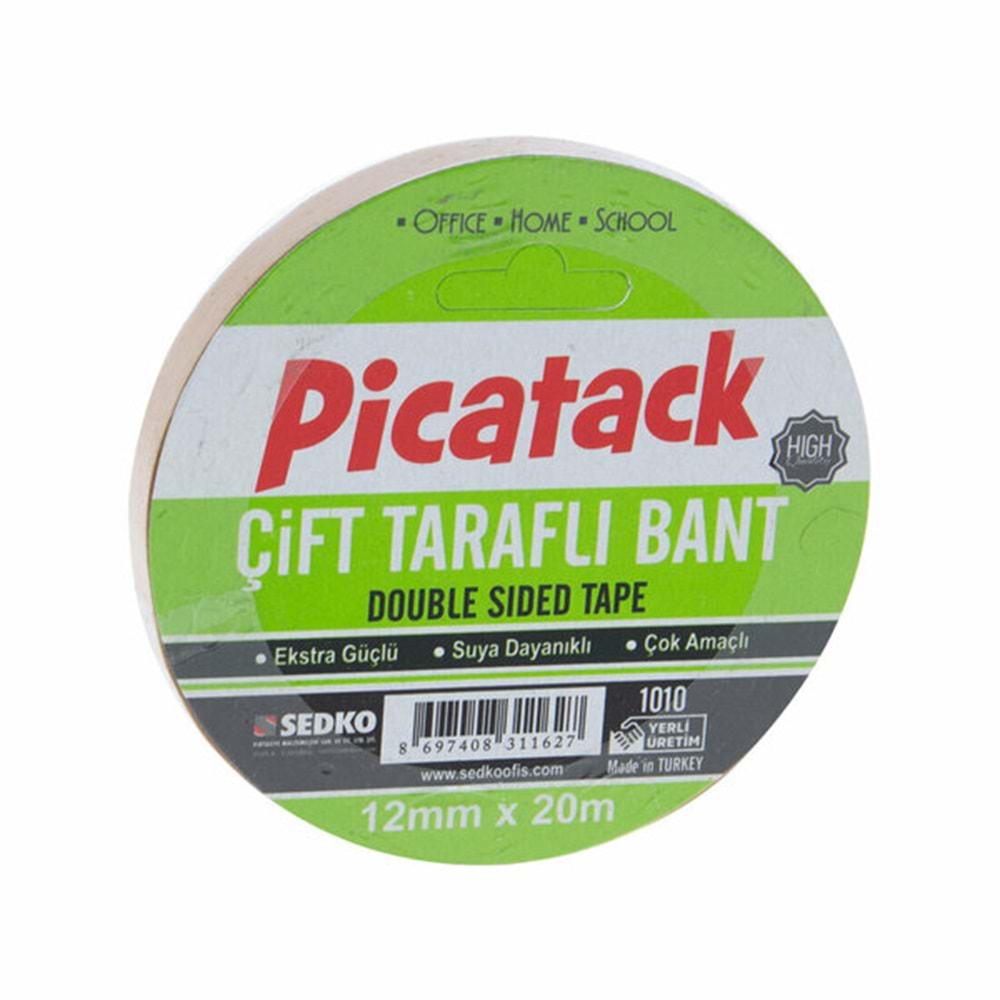 Picador Çift Taraflı Band 12mmX20mt 1010 KZ022 1627