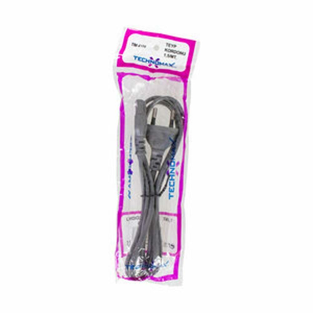 Technomax Kablo Teyp Fişi Gri 1.5mt Tm4104 1837