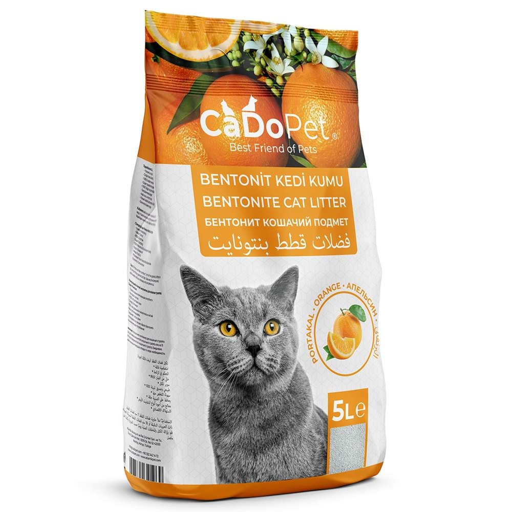 CADOPET KEDİ KUMU PORTAKAL 5 LT