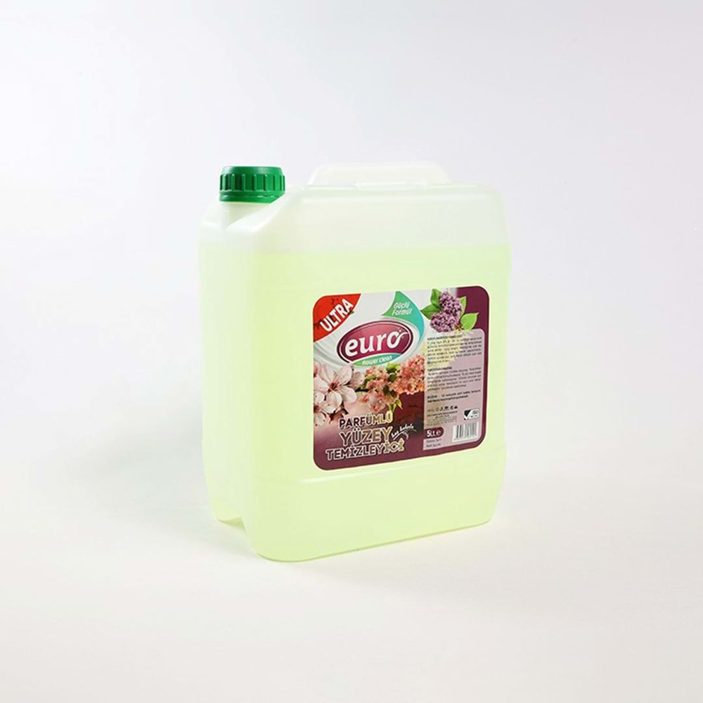 EURO FLOWER PARFÜMLÜ YÜZEY TEMİZLEYİCİ YEŞİL 5 L