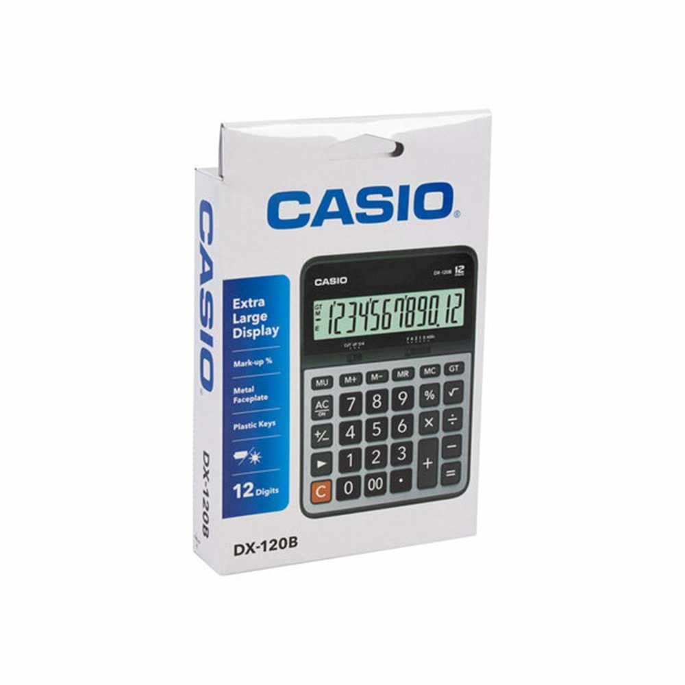 Casio Hesap Makinesi 12 Hane DX-120B 2267