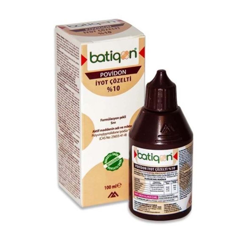BATİGON BATİKON ANTİSEPTİK ÇÖZELTİ TENTÜRDİYOT 100 ML
