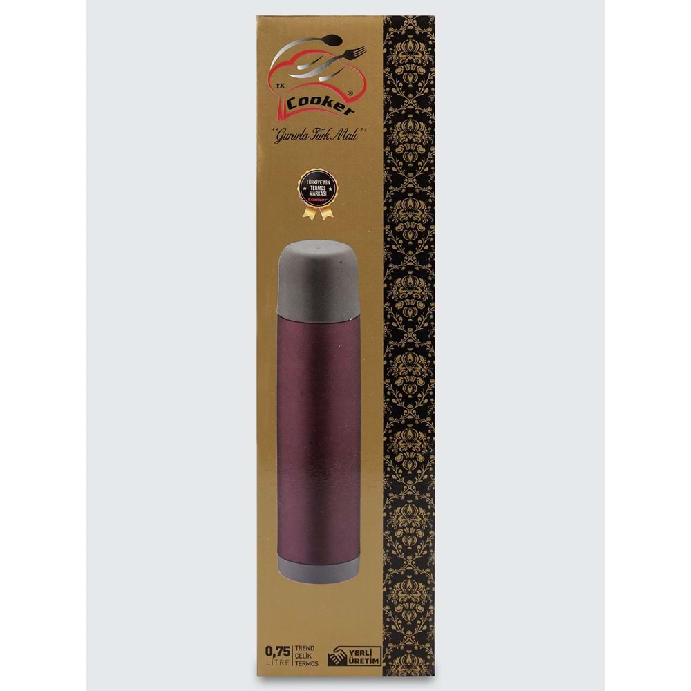 Cooker Trend Termos Çelik 0.75Lt Çift Katlı