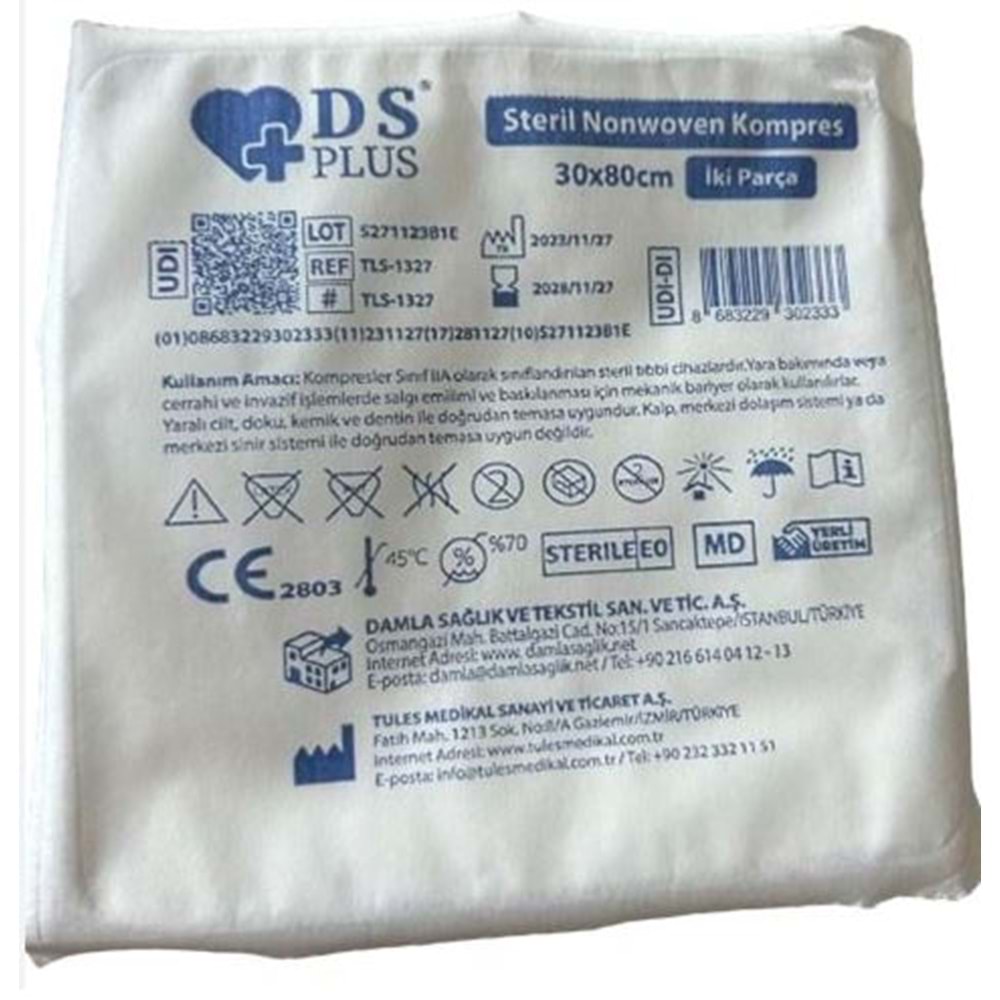 DS Plus Nonwoven Kompres 30*80cm