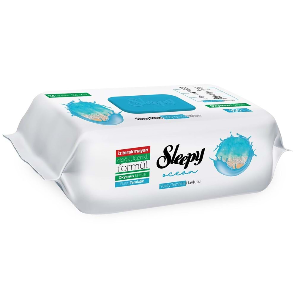 SLEEPPY YÜZEY TEMİZLİK HAVLUSU OKYANUS 100 LÜ