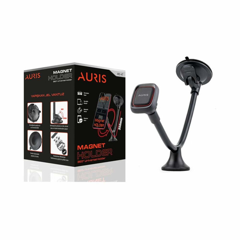 Auris Araç Telefon Tutucu 35cm Holder Mıknatıslı Ars-H7 8911