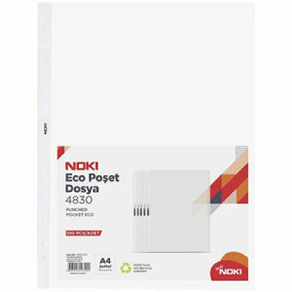 Noki Eco Poşet Dosya 100Lü ebat A4