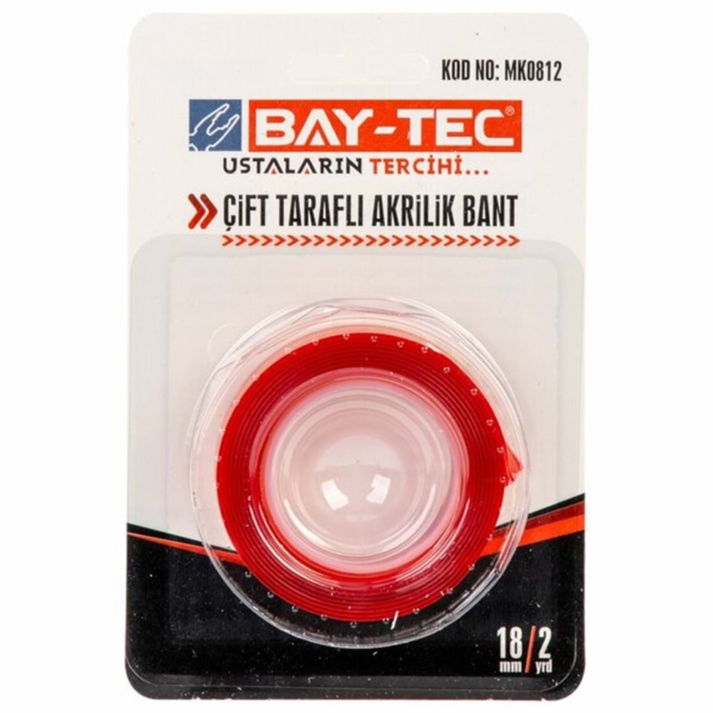 Baytec Silikon Bant Çift Taraflı 18mmX2mt MK0812 3384