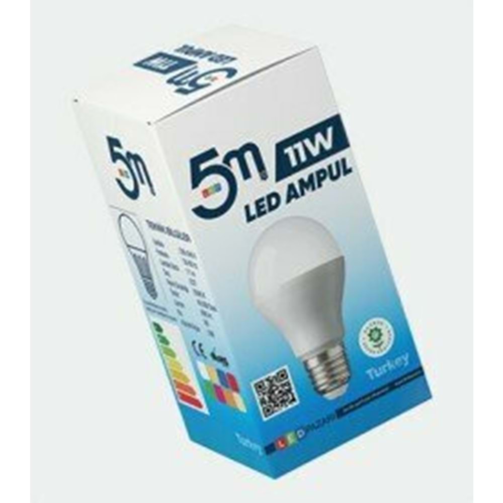 5M Led Ampül 11W E27 LP003 5551 4569 5123