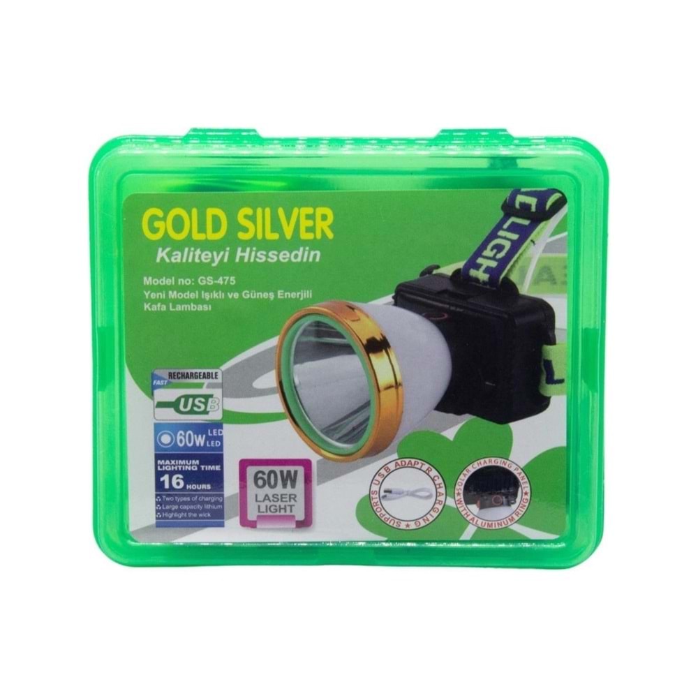 GOLD SİLVER 800 SOLAR KAFA LAMBASI 60W