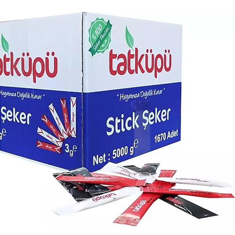 TATKÜPÜ TEK SARGILI STİCK TOZ ŞEKER 5000 GR