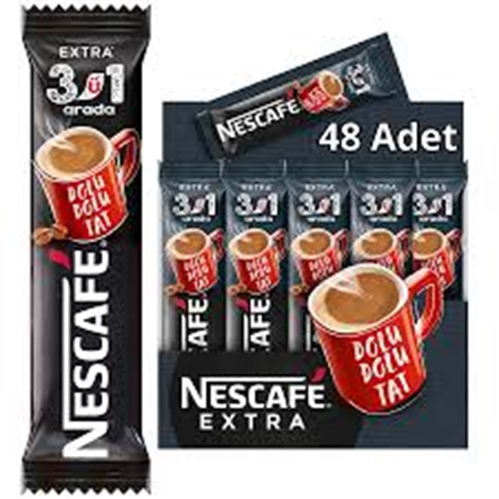 NESCAFE EXTRA 3 Ü 1 ARADA 48 ADET