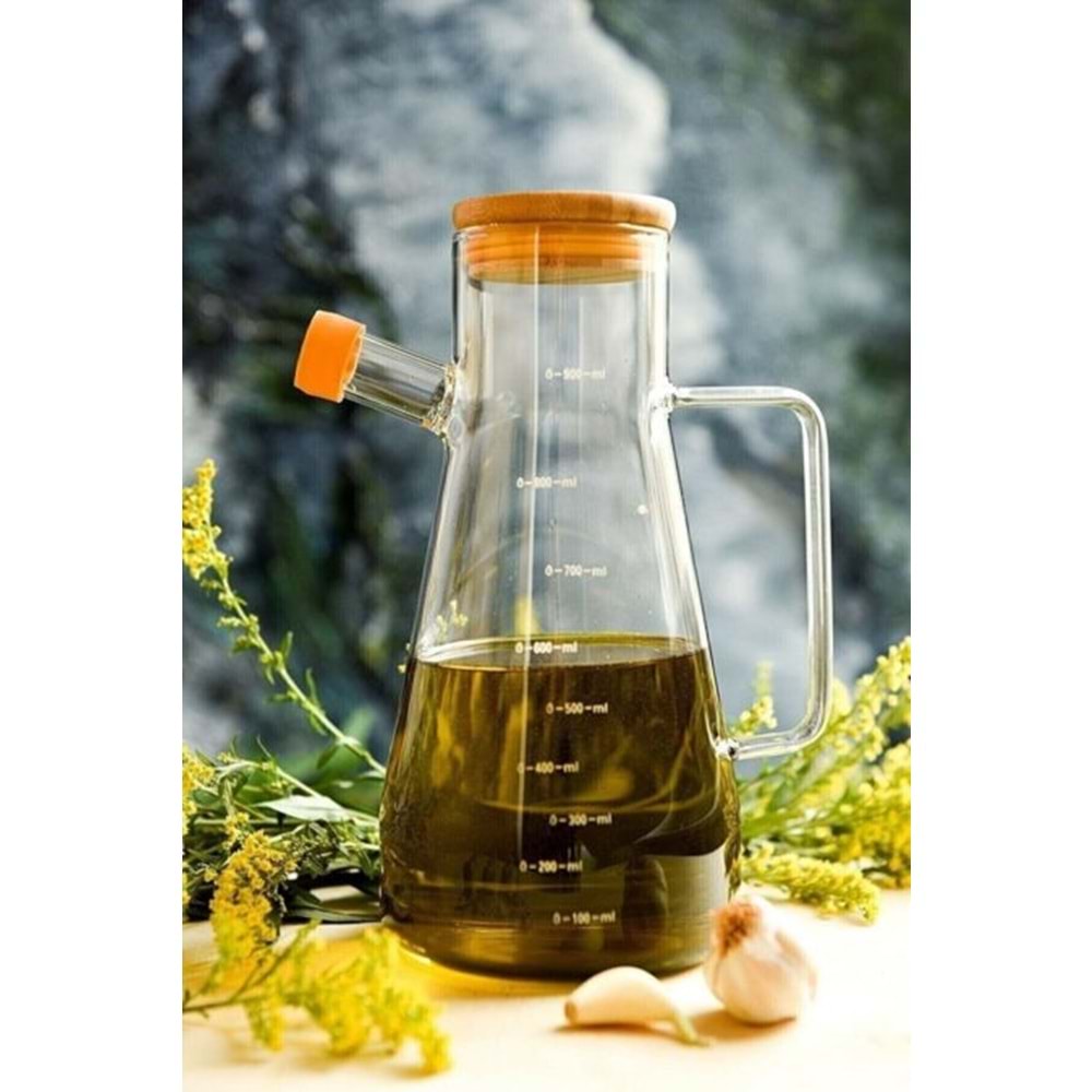SAVOR SVR-00001 BAMBU KAPAKLI TEKLİ YAĞDANLIK