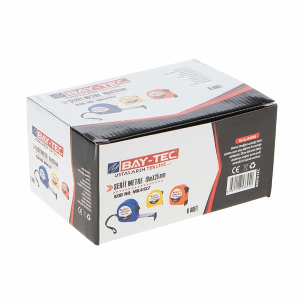 Baytec Metre Şerit 10mtX25mm Mk4137