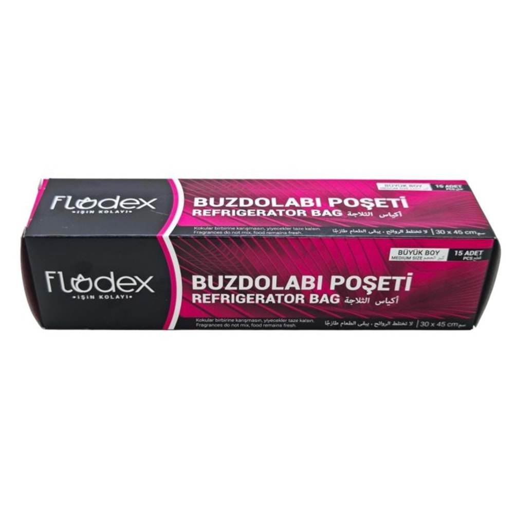 Flodex Buzdolabı Poşeti 30*45Cm - Büyük