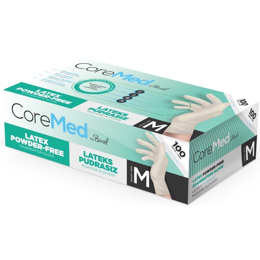 COREMED LATEKS PUDRASIZ MUAYENE ELDİVENİ M BEDEN
