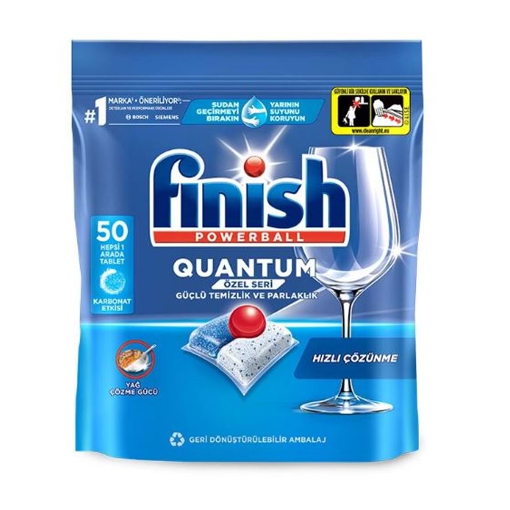 Finish Quantum bulaşık Tablet 50'li Özel Seri