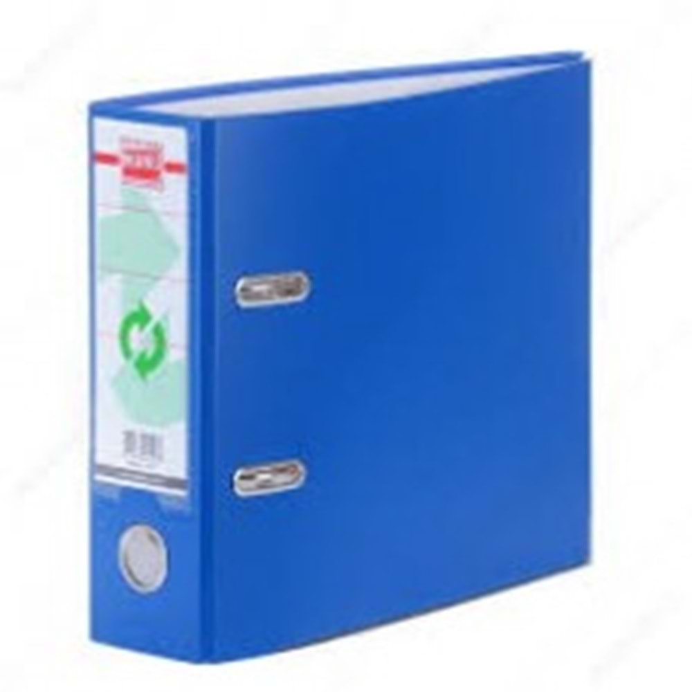 Manu 2037 Plastik Telgraf Klasör Geniş A5 Mavi