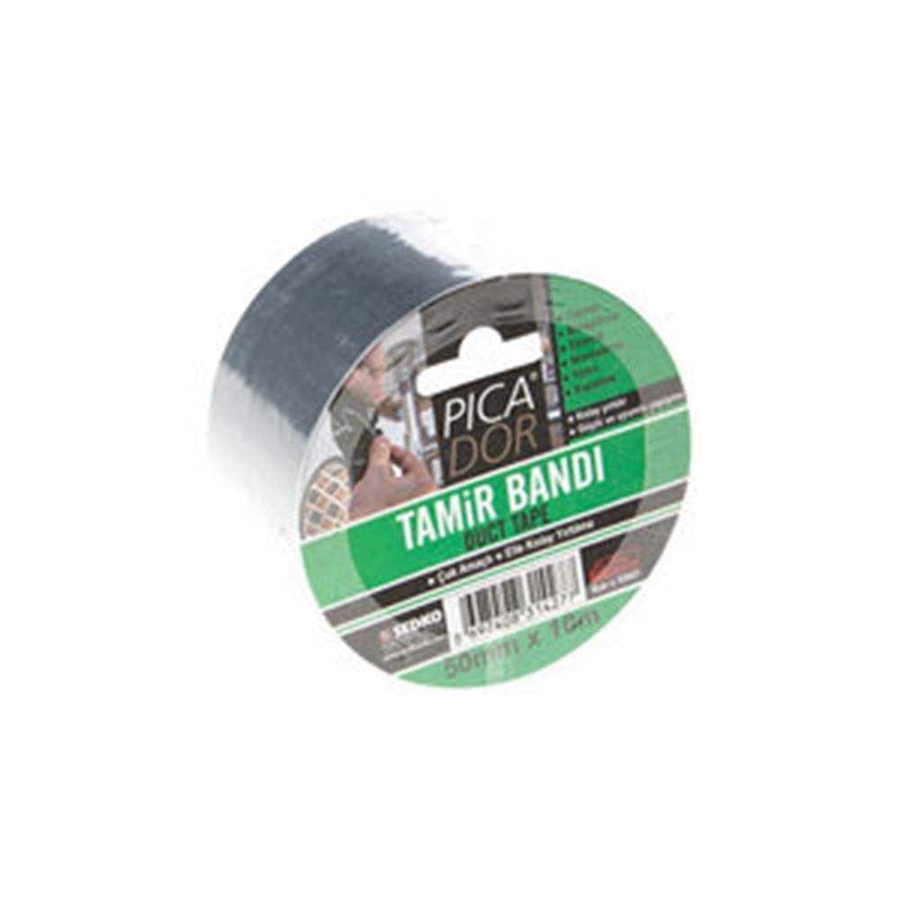 Picador Tamir Bandı Askılı 50mmX10mt Gri KI 003 4277
