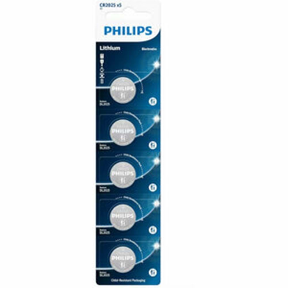 Philips Lithium Para PilCR2025 3V 1 ADET