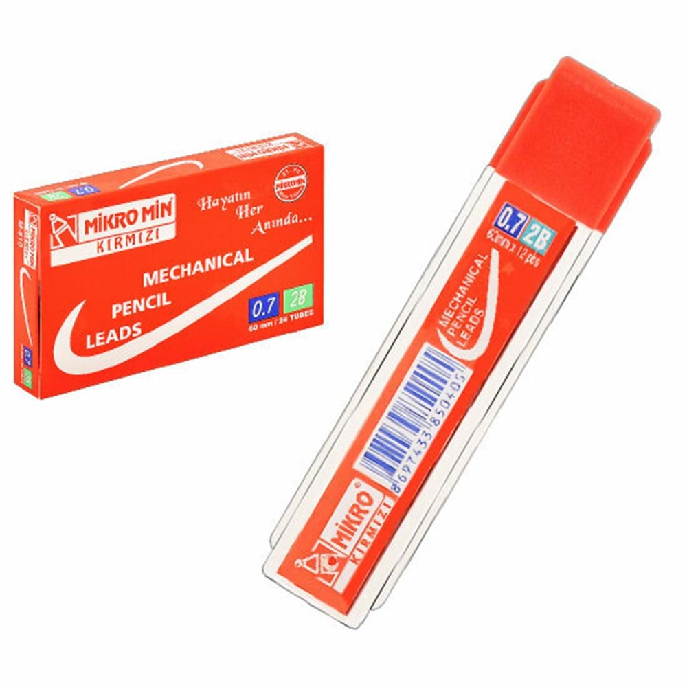 Mikromin M-610 Kırmızı Kalem Ucu 0.7