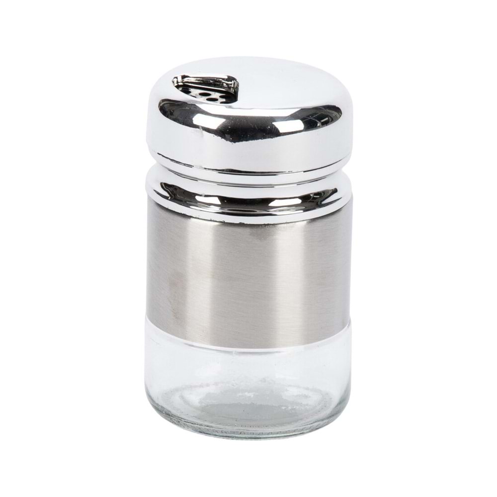 Yakut Tuzluk Cam Plastik Kapak Metal Kaplamalı 13573 0627
