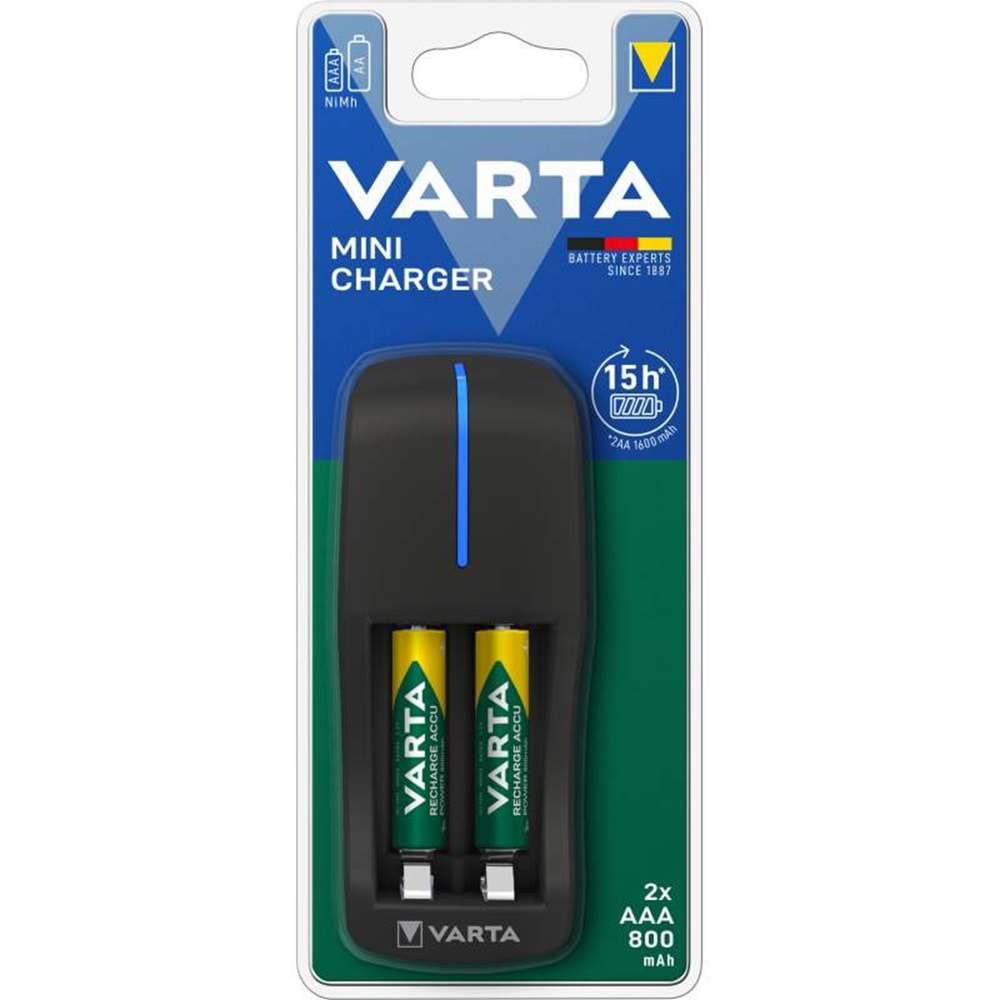VARTA MİNİ ŞARJ ALETİ 2*800 PİL HEDİYELİ