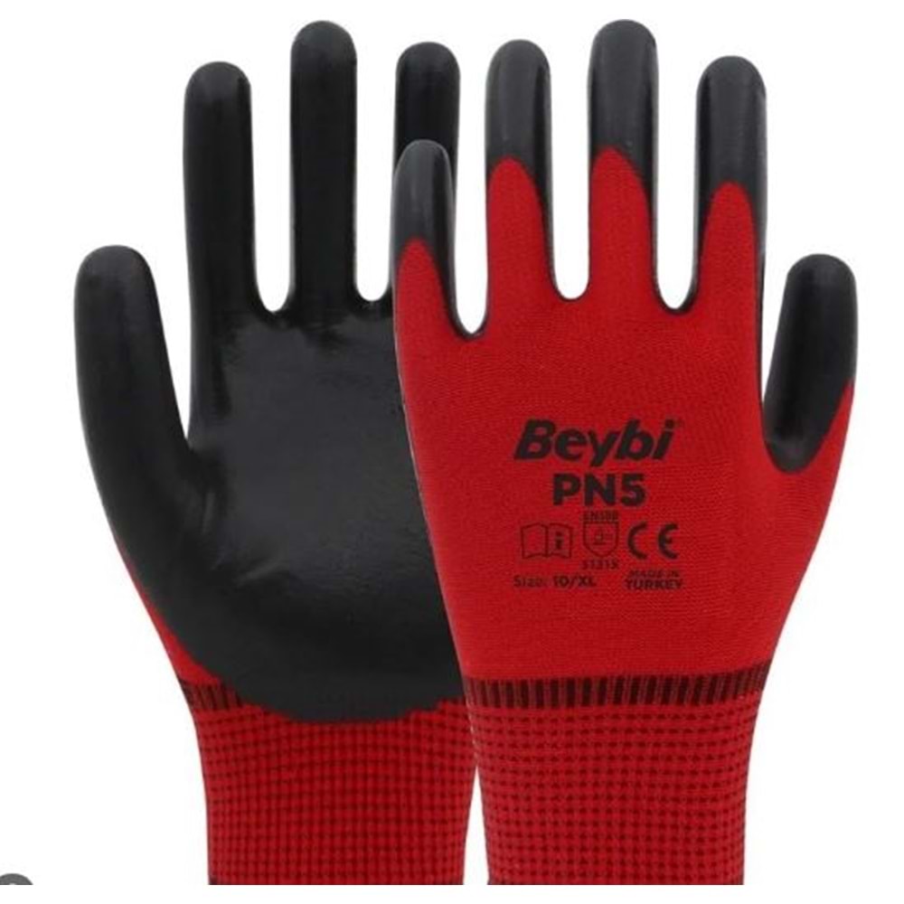 BEYBİ İŞÇİ ELDİVENİ Pn5 KIRMIZI 10