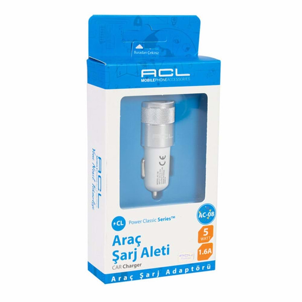 Acl Araç Şarj Aleti Başlık 2XUSB 5W 2.1A AC-08 2225