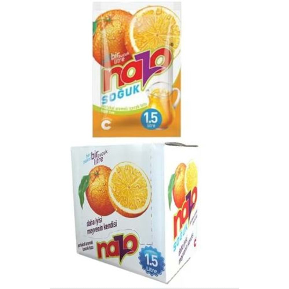 NAZO PORTAKAL AROMALI TOZ İÇECEK 24 LÜ