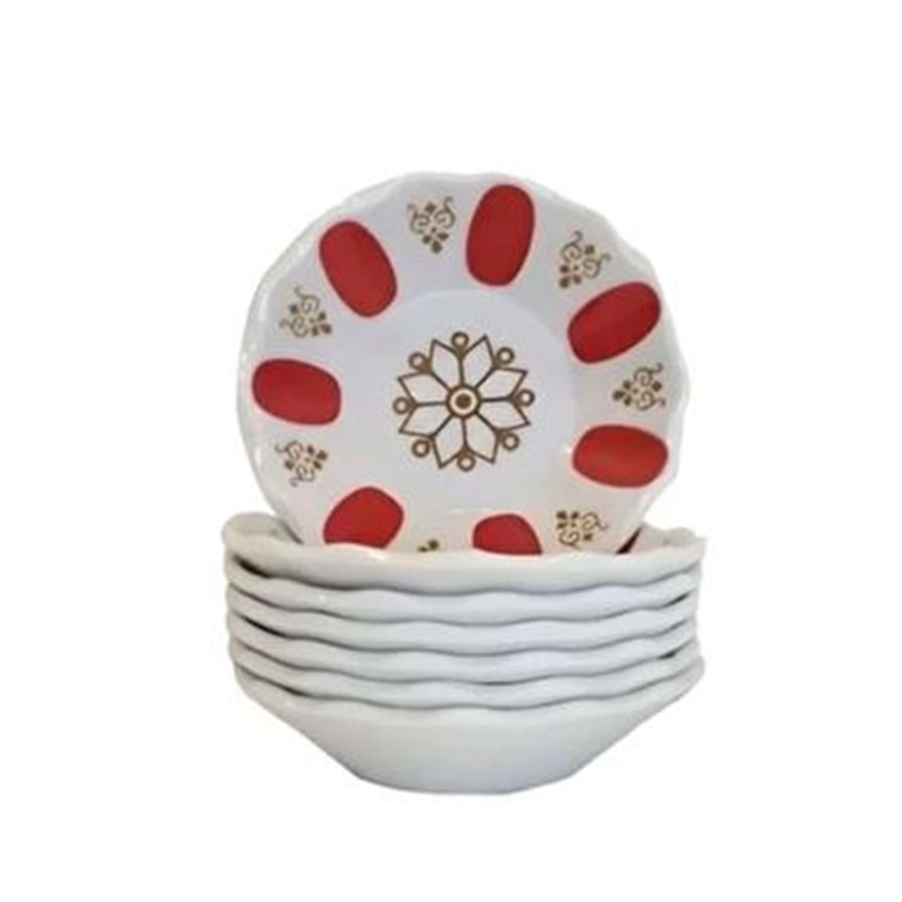 KENT KAHVECİ MELAMİN ÇAY TABAK 6 LI