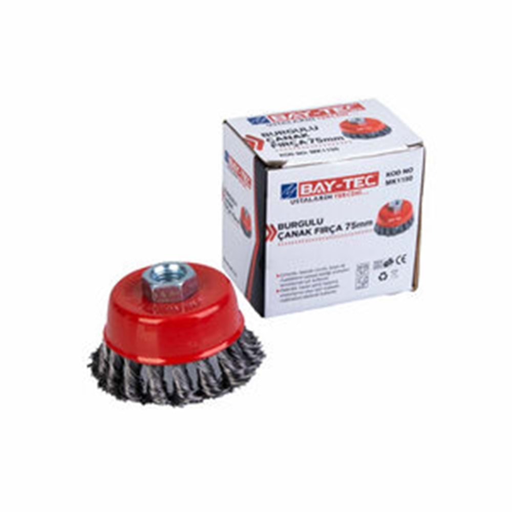 Baytec Fırça Burgulu Çanak 75mm