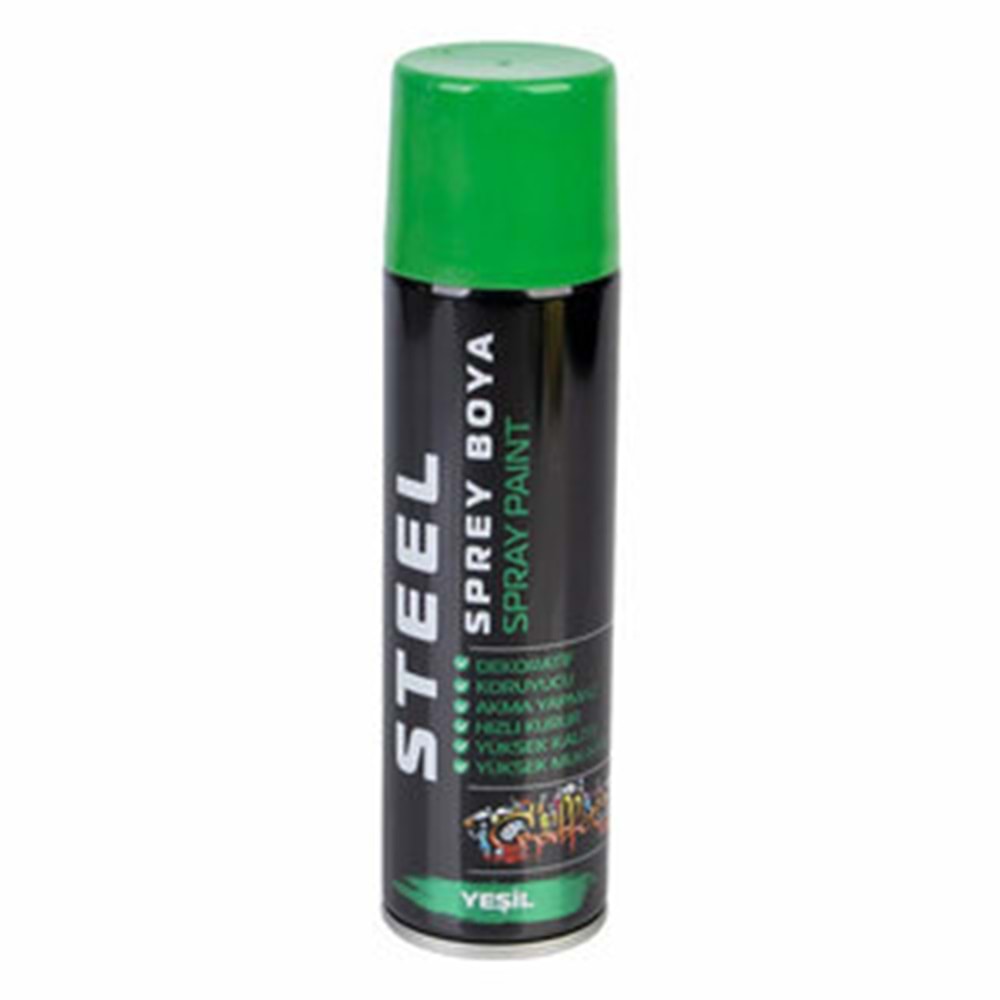 Steel Sprey Boya Yeşil 200ml
